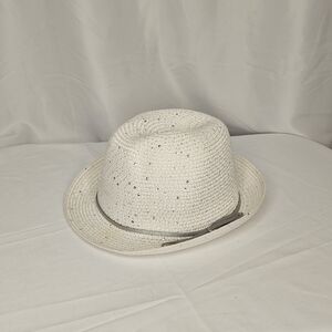 2/$15 Elegant White Women's Fedora Hat